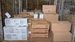 Office Consumables - Mixed Xerox toners, cartridges, maintenance kit, assembly fittings and more