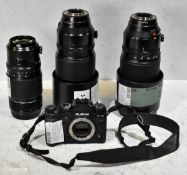 Fujifilm X-T3 camera with 2x XF zoom lenses and 1x Nano GIXF lens - SPARES OR REPAIRS