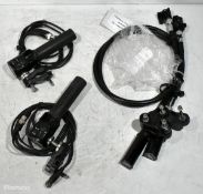 Fujinon rear lens remotes - 2x type SRD-92B zoom rate demand and 2x CHF-3 focus grip remotes