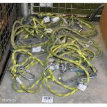 8x G-Force LB 100 17 1.7m universal adjustable safety lanyards with scaffold hook