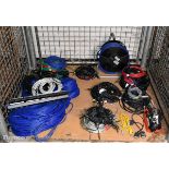 Mixed audio cables - XLR, Jack leads, BNC, network cables and imput rack - SOME CABLES HAVE BEEN CUT