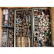Workshop consumables in metal storage trays - heavy duty bolts, nuts, washers, studs - approx 915kg - Image 9 of 17