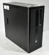 HP Elitedesk 800 G1 TWR desktop computer - Serial No: CZC4255460 - W 180 x D 440 x H 400mm