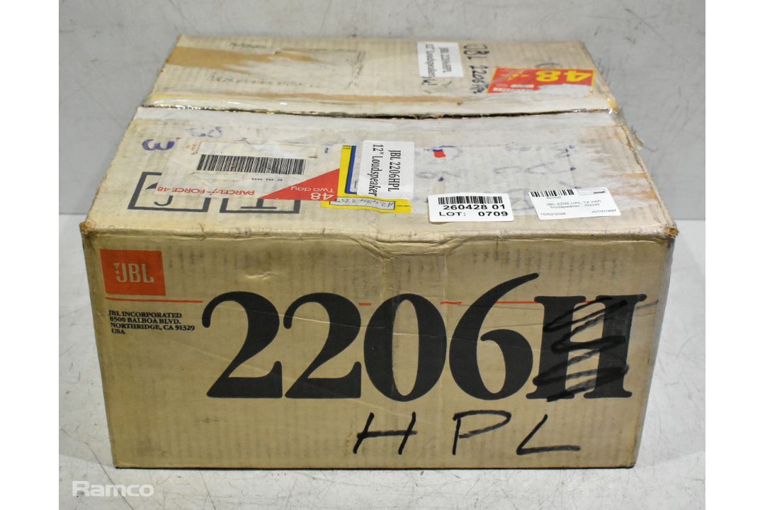 JBL 2206 HPL 12 inch loudspeaker - 600W - Image 6 of 6