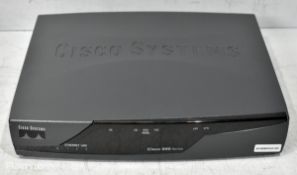 6x Cisco 857 CISCO857-K9 Integrated Services routers with power and connector cables