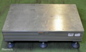 MiniTec - Small slotted frame aluminium table - W 800 x D 500 x H 240mm