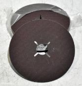 36x packs of Roebuck 6866382 fibre abrasive discs - 120 grit - 125x22mm - 25 per pack