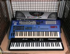Various keyboards - mixed brands - Yamaha, FATAR and Roland - details in the description