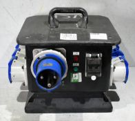 Portable power distribution box - 6x 32A sockets - W 430 x D 420 x H 320mm