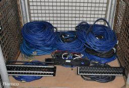 Mixed studio cables - XLR, input rack units, multi-pair stage cables - SOME CABLES HAVE BEEN CUT