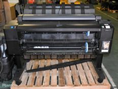 HP Designjet T2500 PostScript eMFP large format scanner and printer - W 1400 x D 700 x H 1100mm