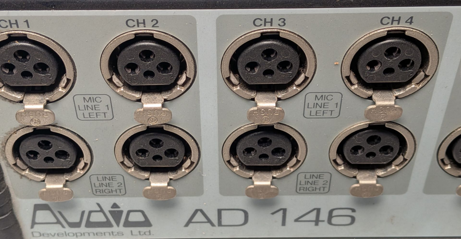 Audio Developments AD146 8 stereo channel mixer and power supply unit - W 390 x D 400 x H 110mm - Image 6 of 11