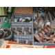 Workshop consumables in metal storage trays - heavy duty bolts, rubber seals, filters - approx 382kg - Image 9 of 11