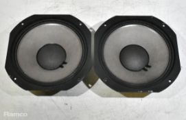 2x JBL 2123H 10 inch loudspeakers - 250W