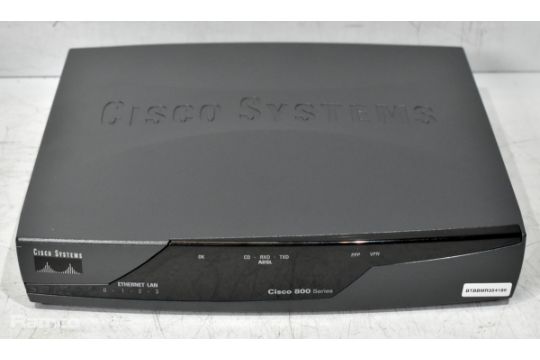 3x Cisco 857 CISCO857-K9 Integrated Services routers with power and ...