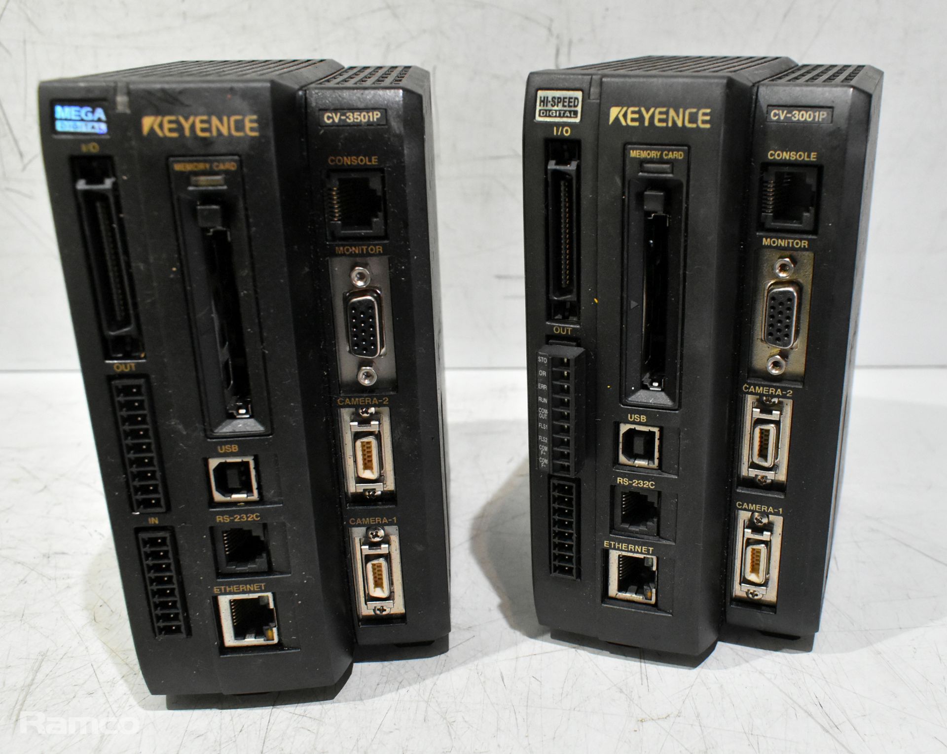Operator Interface Vision System- 1x Keyence CV-3001P, 1x CV-3501P, 2x hand console and more - Image 10 of 12