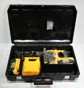 Dewalt DCH36M2 36V SDS battery drill with 2 batteries and charger