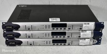 3x Digidesign SYNC MH040 synchronization audio unit rack units - W 480 x D 270 x H 40mm