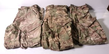Various types of ex-military camo clothing - may include accessories - 210kg – may require repair