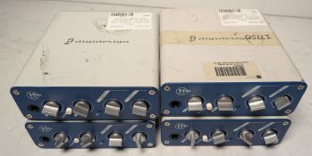 4x Digidesign MBOX 2 mini audio interfaces - W 130 x D 155 x H 45mm - weight each 0.5kg