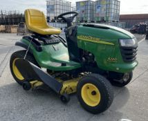 John Deere L120 automatic 20hp V-Twin ride-on lawn mower tractor - 1142 hours - see description
