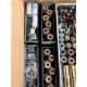 Workshop consumables in metal storage trays - heavy duty bolts, nuts, washers, studs - approx 915kg - Image 10 of 17