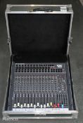 SoundCraft RW5350054685 Spirit SX Folio Fader 12 channel audio mixer with 5 Star flight case