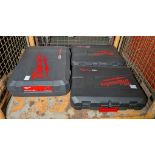3x Milwaukee M18 FUEL electric tool cases - full details in the description