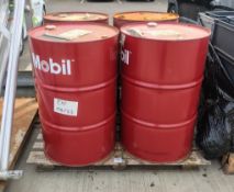 2x Mobil Vacuoline 128 high performance circulating oil - 208L drums & 2x Teresstic T68 - 208L drums