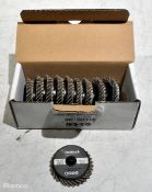 33x boxes of Roebuck 866472 quickchange mini-zirconium discs - 60 grit - 50mm - 10 per box
