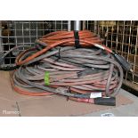 5x 25m x 50mm weld cables