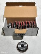 42x boxes of Roebuck 866467 quickchange mini-ceramic discs - 40 grit - 50mm - 10 per box