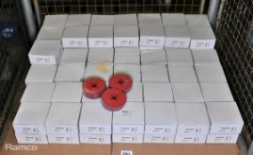 102x boxes of Roebuck 886414 ceramic abrasive discs - 80 grit - 115x22mm - 25 per box