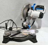Mac Allister MMIS210C-B 1500W corded compound mitre saw with box - SPARES OR REPAIRS