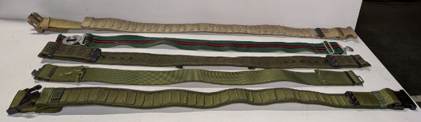 138x British Forces belts - various types and sizes