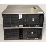 2x HP Z600 workstation PCs with Nvidia NVS 300 - NO HDD - see description