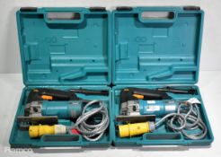 2x Makita 4304 110V jigsaws