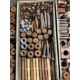 Workshop consumables in metal storage trays - heavy duty bolts, nuts, washers, studs - approx 915kg - Image 11 of 17