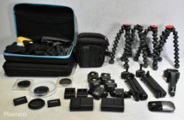 GoPro accessories and camera accessories - action camera kits, smart remotes & more - see desc.