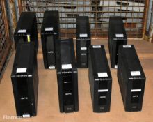 8x APC Back-UPS Pro power supply units - full details in the description