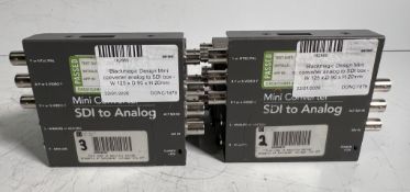 8x Blackmagic Design Mini converter analog to SDI boxes - W 125 x D 90 x H 20mm