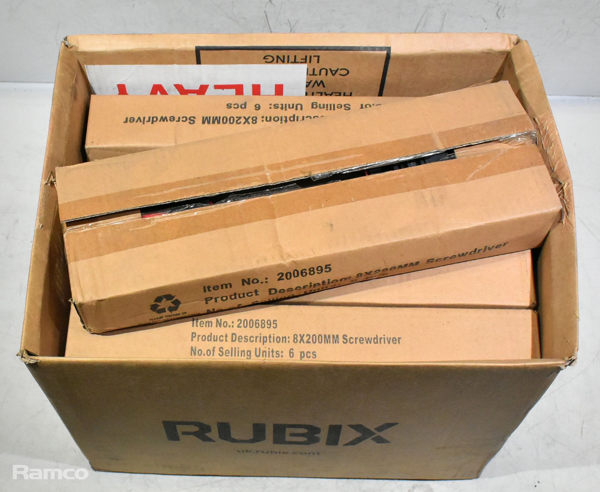 9x boxes of Contractor 1st slot 8x200mm screwdriver - 6 units per box - Image 2 of 5