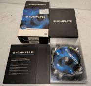 Native Instruments Komplete 10 instruments and effects collection 13 DVD library with serial number
