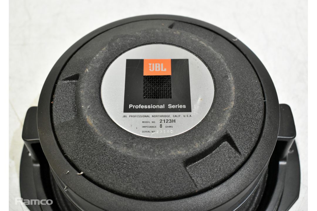 2x JBL 2123H 10 inch loudspeakers - 250W - Image 4 of 5