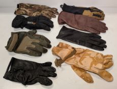 110x British Forces unpaired gloves - mixed styles - mixed sizes