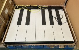 Big Piano oversized foot operated synthesizer - W 2260 x D 925 x H 40mm - 1 PART OF 3, MISSING OTHER