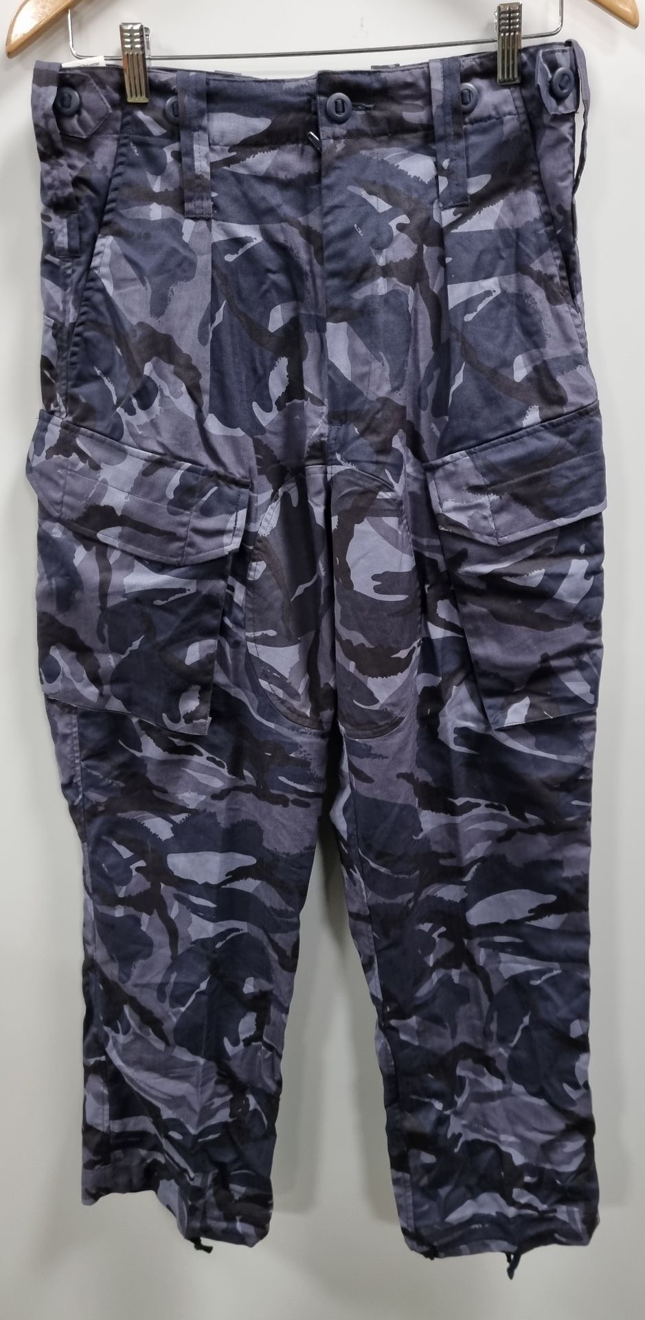 5x British forces combat trousers blue camo - mixed sizes