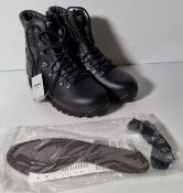 Altberg New Defender high liability men's black leather combat boots - Size 9L