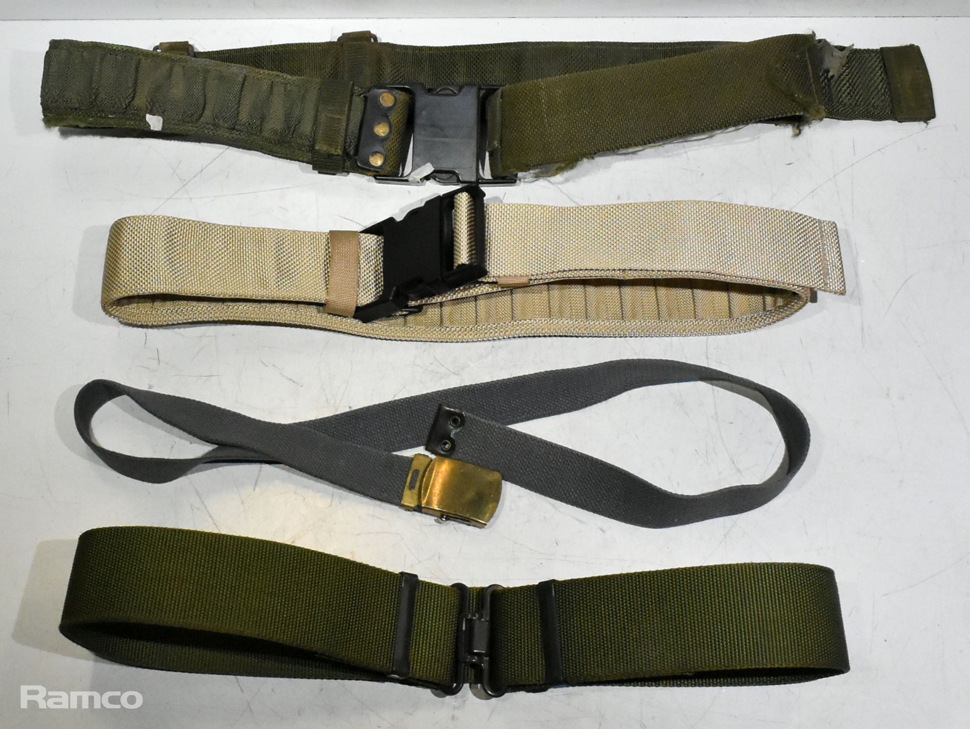 40x British Forces belts - various types and sizes