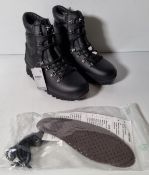 Altberg New Defender high liability women's black leather combat boots - Size 4L